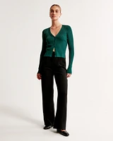 Glossy Slim Cardigan