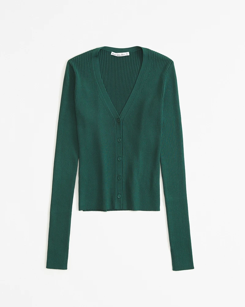 Glossy Slim Cardigan
