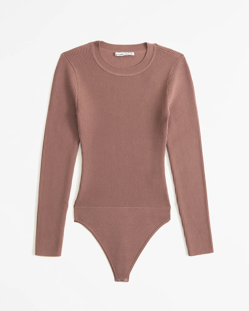 Long-Sleeve Ottoman Crew Bodysuit