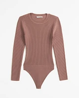 Long-Sleeve Ottoman Crew Bodysuit