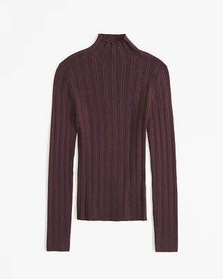 Slim Rib Turtleneck Sweater