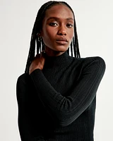 Slim Rib Turtleneck Sweater