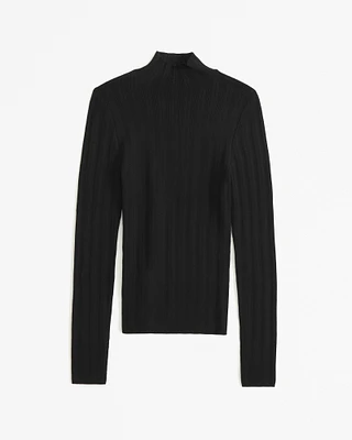 Slim Rib Turtleneck Sweater