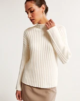 Ribbed Mockneck Sweater