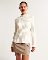 Ribbed Mockneck Sweater