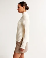 Ribbed Mockneck Sweater