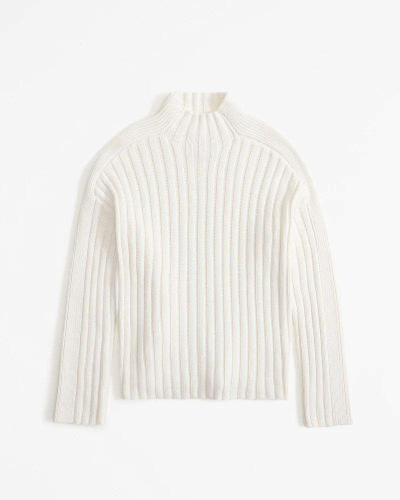 Ribbed Mockneck Sweater