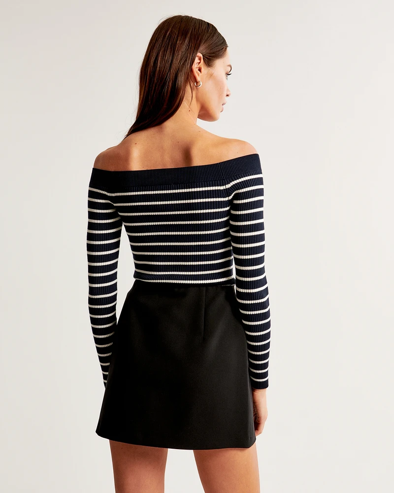 Long-Sleeve Off-The-Shoulder Top