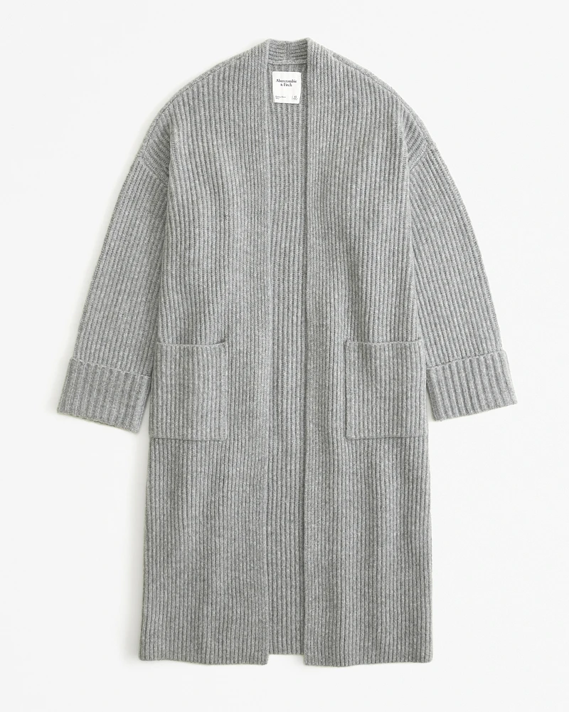 Ribbed Duster Cardigan