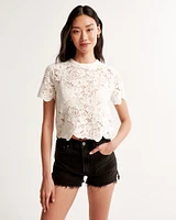 Crochet-Style Lacy Tee