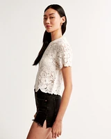 Crochet-Style Lacy Tee