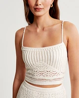 Crochet-Style Macrame Tank