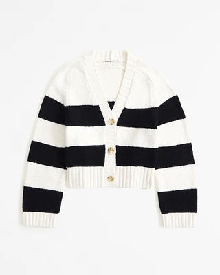 Cotton-Blend Short Cardigan