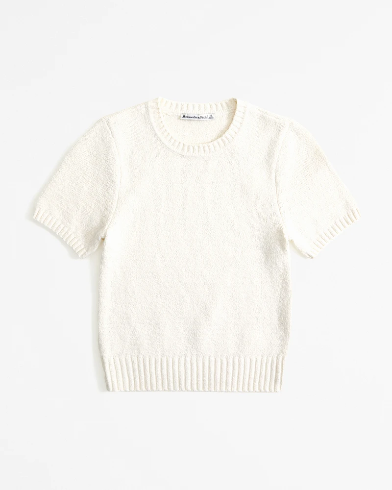 Textural Crew Sweater Tee