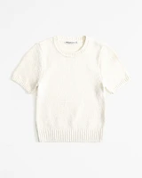 Textural Crew Sweater Tee