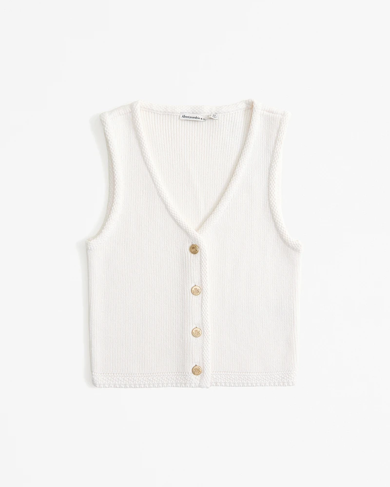 The A&F Mara Button-Up Sweater Vest