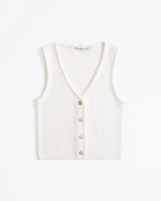 The A&F Mara Button-Up Sweater Vest