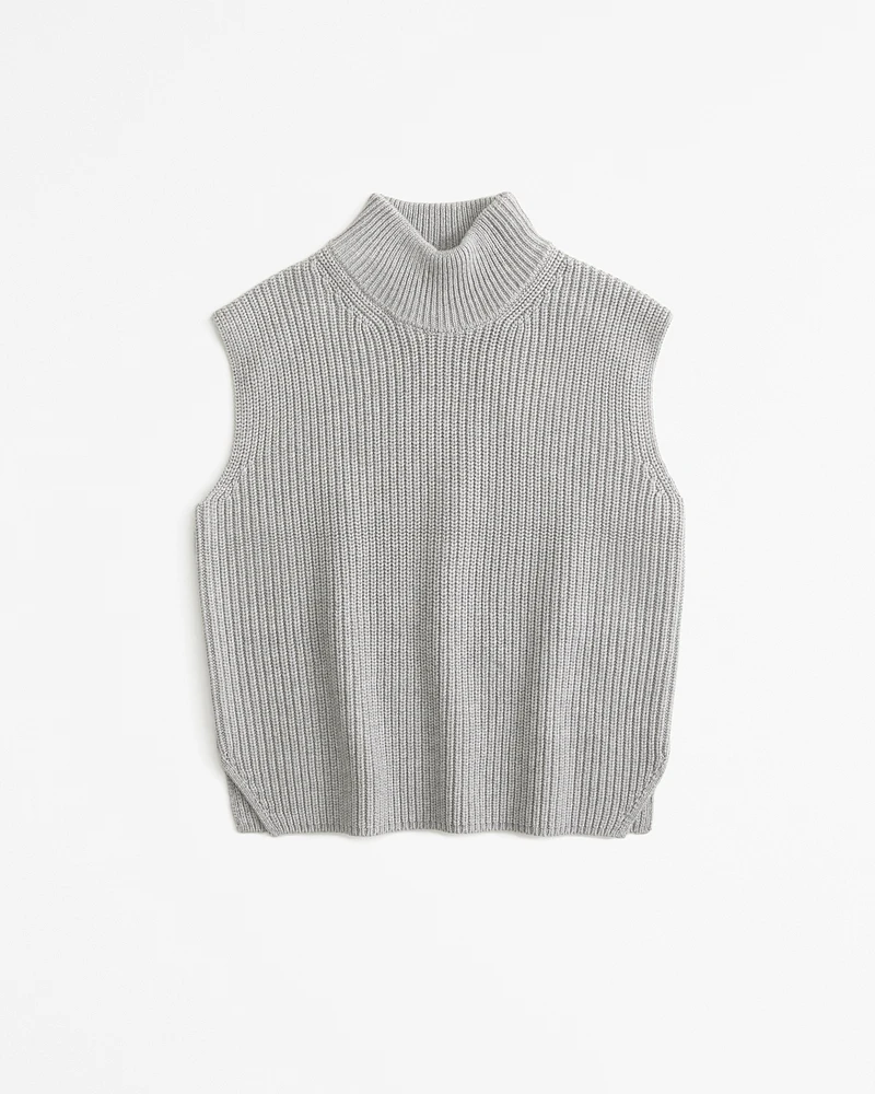 Sleeveless Turtleneck Sweater