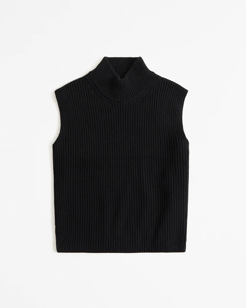 Sleeveless Turtleneck Sweater