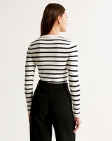 Slim Crew Sweater Top