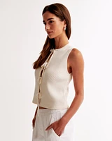 Tie-Front Sweater Vest