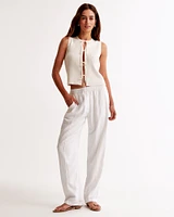 Tie-Front Sweater Vest