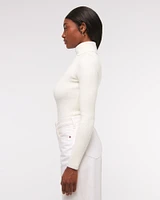 LuxeLoft Slim Ribbed Turtleneck Top