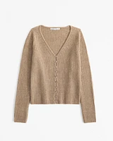 Ribbed Skimming Cardigan