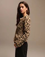 Leopard Crew Cardigan