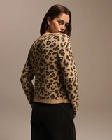 Leopard Crew Cardigan