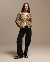 Leopard Crew Cardigan