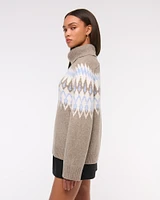 Fairisle Turtleneck Sweater