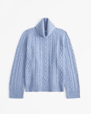 Cable Knit Turtleneck Sweater