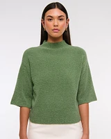 Boucle Mockneck Sweater Tee