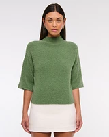Boucle Mockneck Sweater Tee
