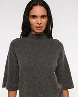 Boucle Mockneck Sweater Tee