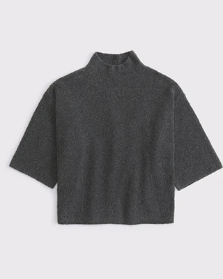 Boucle Mockneck Sweater Tee