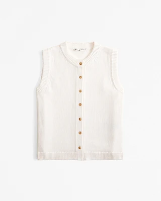 Crew Button-Up Sweater Vest