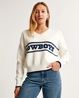 Dallas Cowboys LuxeLoft V-Neck Sweater