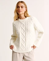 Cable Crew Lounge Sweater