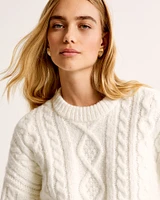 Cable Crew Lounge Sweater