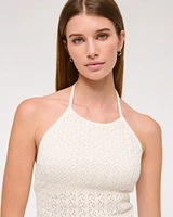Crochet-Style Open Back Tank