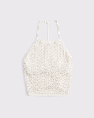 Crochet-Style Open Back Tank