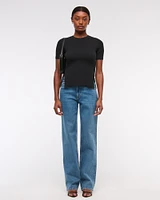 LuxeLoft Side-Button Sweater Tee