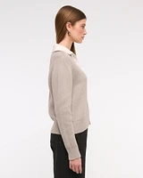 Easy Long-Sleeve Sweater Polo