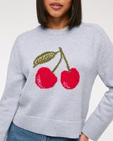 The A&F Madeline Cherry Crew Sweater