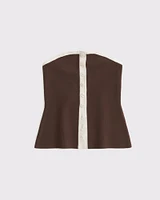 Ottoman Button-Through Tube Top