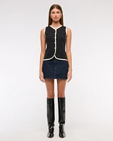 The A&F Mara High-V LuxeLoft Sweater Vest