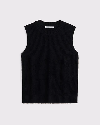 Textural Crew Sweater Shell Tank