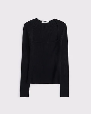 The A&F Ava Long-Sleeve Sweater Top